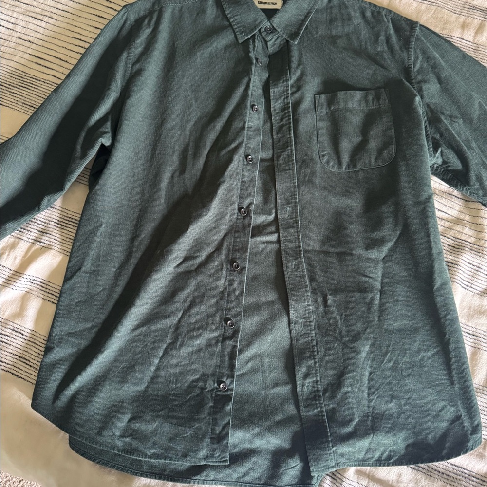 Taylor Stitch Green Casual Button Down Shirt